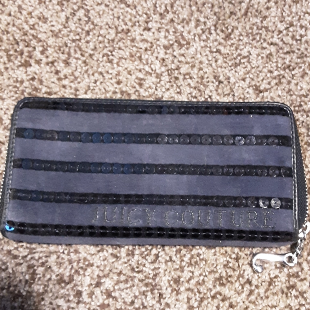 Juicy Couture velvet and sequin wallet